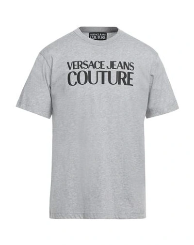 Versace Jeans Couture Man T-shirt Grey Size 3xl Cotton