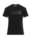VERSACE JEANS COUTURE VERSACE JEANS COUTURE MAN T-SHIRT BLACK SIZE M COTTON