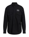 Versace Jeans Couture Man Shirt Black Size 42 Cotton