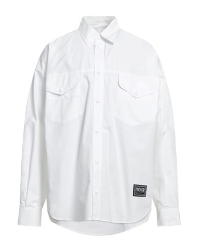 Versace Jeans Couture Man Shirt White Size 40 Cotton