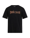 Just Cavalli Man T-shirt Black Size Xxl Cotton