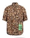 Just Cavalli Man Shirt Camel Size 44 Cotton In Beige