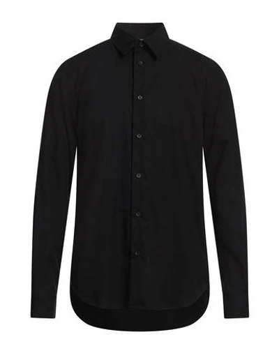 Just Cavalli Man Shirt Black Size 48 Cotton