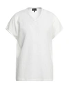Emporio Armani Man T-shirt White Size L Viscose, Polyester, Elastane