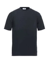 Kired Man T-shirt Midnight Blue Size 36 Cotton, Elastane In Blue