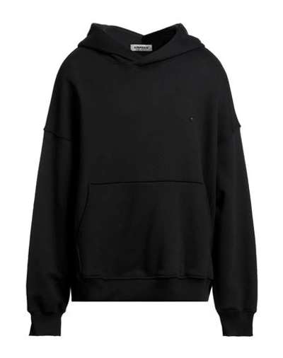 A PAPER KID A PAPER KID MAN SWEATSHIRT BLACK SIZE S COTTON