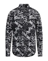 Just Cavalli Man Shirt Black Size 44 Cotton In Black