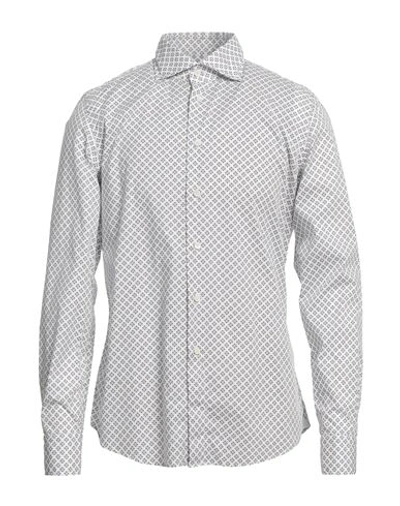 Rossi Man Shirt White Size 16 ½ Cotton, Elastane