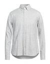 Fedeli Man Shirt Light Grey Size 52 Cotton