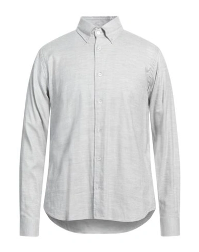 Fedeli Man Shirt Light Grey Size 52 Cotton