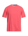 Kired Man T-shirt Coral Size 46 Cotton In Red