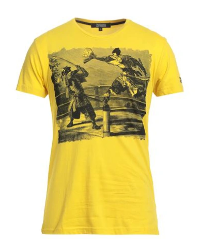 Trussardi Action Man T-shirt Yellow Size L Cotton