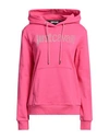Just Cavalli Woman Sweatshirt Fuchsia Size Xs Cotton, Elastane In Pink