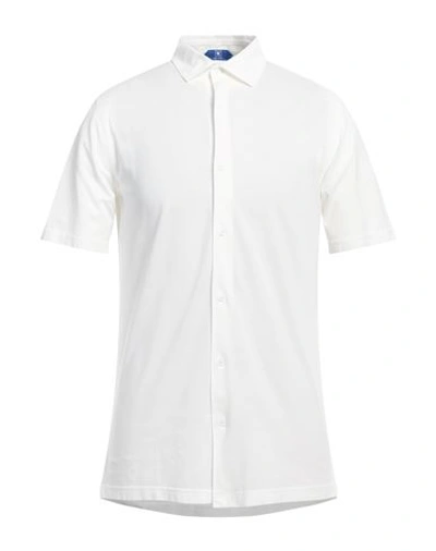 Kired Man Shirt White Size 46 Cotton