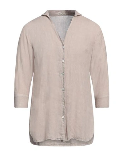 Cashmere Company Man Shirt Beige Size 40 Linen
