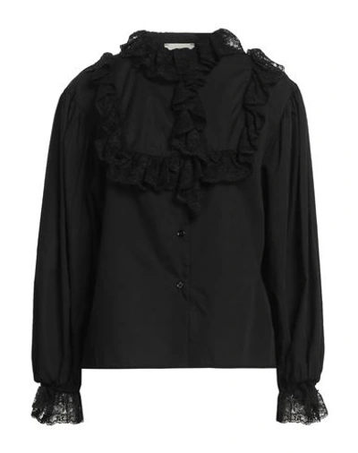 Vicolo Woman Shirt Black Size M Cotton