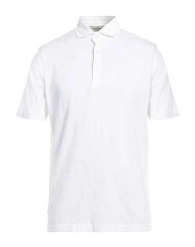 Gran Sasso Man Polo Shirt White Size 48 Cotton