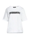 Dsquared2 Woman T-shirt White Size S Cotton