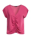 Hanita Woman Top Garnet Size Xs Polyester, Elastane In Red