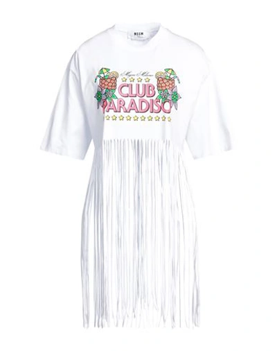 Msgm Woman T-shirt White Size M Cotton