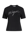 Msgm Woman T-shirt Black Size L Cotton