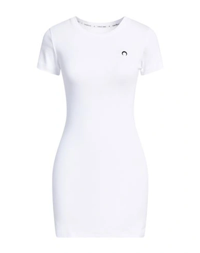 Marine Serre Woman Mini Dress White Size M Cotton