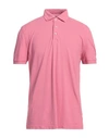 Della Ciana Man Polo Shirt Pink Size 46 Cotton