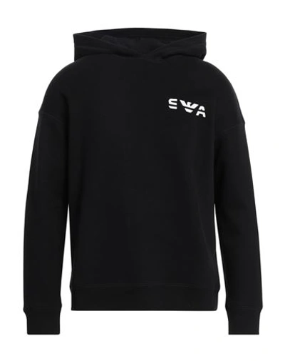 Emporio Armani Man Sweatshirt Black Size L Cotton, Cashmere, Elastane