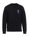 Emporio Armani Man Sweatshirt Midnight Blue Size L Cotton, Polyester, Elastane