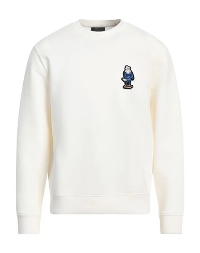 Emporio Armani Man Sweatshirt White Size L Cotton, Polyester, Elastane
