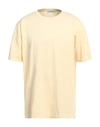 Gran Sasso Man T-shirt Light Yellow Size 50 Cotton