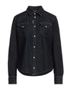 Dsquared2 Woman Denim Shirt Blue Size 4 Cotton In Blue