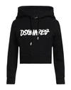 DSQUARED2 DSQUARED2 WOMAN SWEATSHIRT BLACK SIZE L COTTON