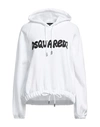 Dsquared2 Woman Sweatshirt White Size M Cotton In White