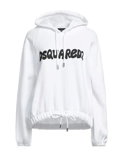 Dsquared2 Woman Sweatshirt White Size M Cotton