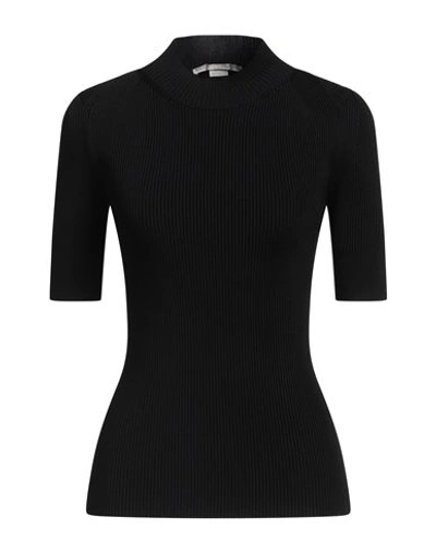 Stella Mccartney High-neck Rib Knit Top In Black