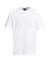 Emporio Armani Man T-shirt White Size L Cotton, Polyester