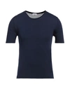 Distretto 12 Man T-shirt Midnight Blue Size Xl Rayon, Nylon