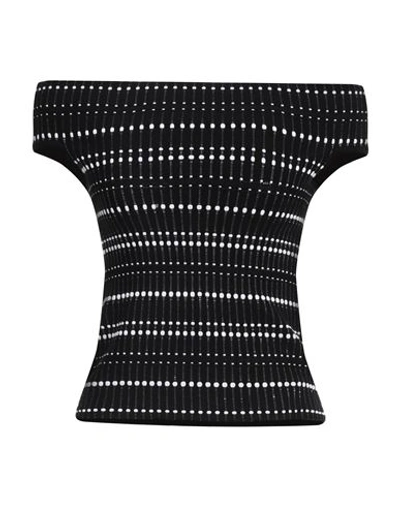 Alexander Mcqueen Woman Top Black Size S Viscose, Polyester, Cotton, Polyamide