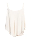 Semicouture Woman Top Ivory Size 2 Acetate, Silk In White
