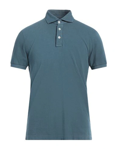 Sonrisa Man Polo Shirt Slate Blue Size 3xl Cotton