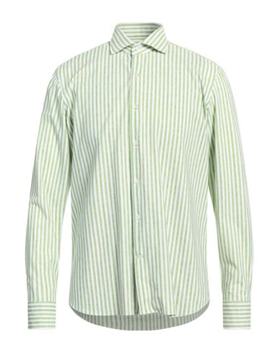 Ghirardelli Man Shirt Green Size 17 ½ Polyamide, Elastane