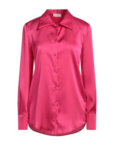 Shiki Woman Shirt Fuchsia Size 10 Polyester In Pink