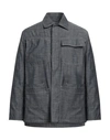 Emporio Armani Man Shirt Midnight Blue Size 40 Virgin Wool, Cotton In Blue