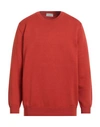 Altea Man Sweatshirt Rust Size L Cotton In Red