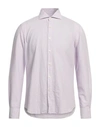 Ghirardelli Man Shirt Lilac Size 17 Cotton In Purple