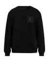 Emporio Armani Man Sweatshirt Black Size Xs Cotton, Polyester, Elastane