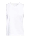Majestic Filatures Woman Tank Top Light Grey Size 1 Linen, Cotton In White
