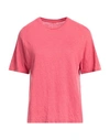 Majestic Filatures Woman T-shirt Magenta Size 1 Linen, Elastane In Magenta
