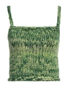 Hope Macaulay Woman Top Green Size L Merino Wool In Green